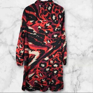 Live 4 Truth Animal Print Button-Down Shirt Dress, Nightshirt, Dopamine SZ 1X